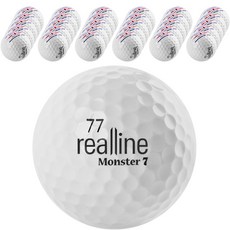 리얼라인 몬스터7 고반발 밸런스 골프공, 30개, 화이트