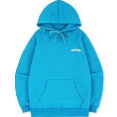 언탭트 남성용 빅사이즈 브로큰 스몰로고 기모 후드티셔츠