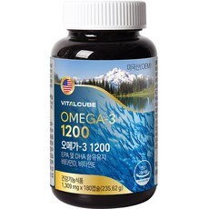 VITALCUBE OMEGA-3膠囊, 180顆, 1罐