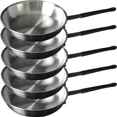 유진토스코 전문가용 무코팅 프로 양식 후라이팬, 20cm, 5개