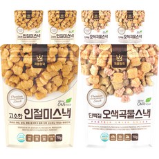 곡물왕국 단백질 인절미 스낵 70g x 3p + 오색곡물 스낵 70g x 3p 세트, 1세트
