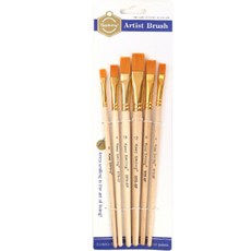 KeepSmiling 檸檬酸刷6木材木材, 1套, 6種