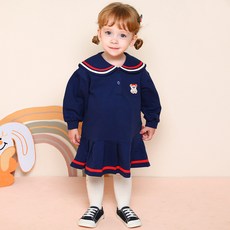 milk mile 果凍熊圖案長袖連身裙