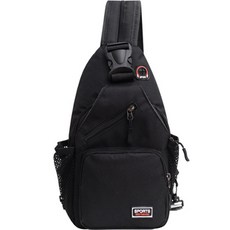 Witherhome休閒運動斜背包, 黑色