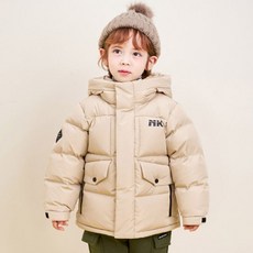 JELISPOON 童款NK休閒風連帽羽絨外套