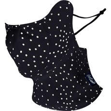 Crocodile 圓點印花護頸面罩, 深藍色