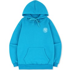 언탭트 남성용 빅사이즈 엠블럼 스몰로고 기모 후드티셔츠