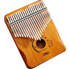 拇指琴 21鍵 黃色