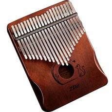 拇指琴 21鍵 棕色