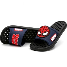 SPIDERMAN 蜘蛛人立體圖案孩童浴室拖鞋 藍色, 1雙