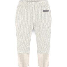 milk mile 童款直條紋針織拼接羅紋內搭長褲