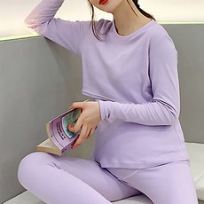 保暖圓領哺乳上衣