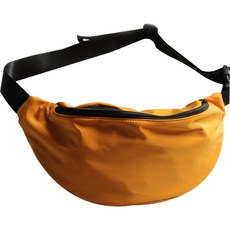 Withome 圓形輪廓休閒腰包, 黃色