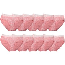 여성용 레이스 삼각 미디 팬티 810 10p