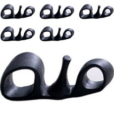 雙薪生活 Q彈矽膠腳趾環 黑色, 6個