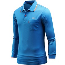 DAKUANG 男士長袖Delight高爾夫刺繡Polo衫 E09JKA_JL4369