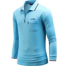 다꾸앙 남성용 긴팔 언토이 골프 자수 카라티 E09JKA_JL4370