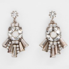 쥬디앤폴 여성용 네오 각종 크리스탈이 장식된 멋스러운 드롭 귀걸이 E41189