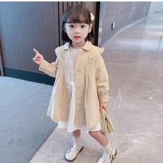 女童款蕾絲風衣 CCV55GCT245