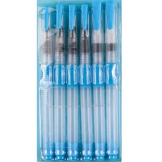 The Jonet 水彩畫筆套組 藍色, 1套, 1, 2, 3, 4, 7, 10號