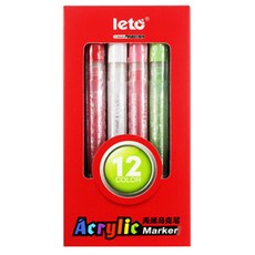 더조넷 壓克力設計筆 12種套組, 1套, 混合顏色