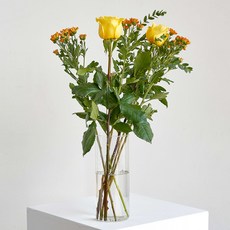 프레시가든 생화 테이블 장식 가을국화, 옐로