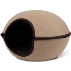 DING DONG PET 貓用圓頂隱蔽屋, 米色