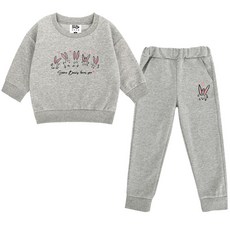 KIDSCREW 兒童 Love Rabbit 上下衣套裝