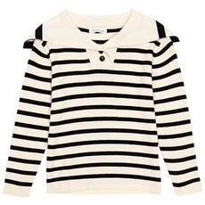 女童海洋風條紋針織衫 CCV54GNT169