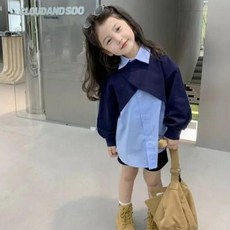 Arbe 女童 Mamong 棉質襯衫