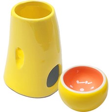 로라펫 스탠드 물병 거치대 + 너나도 그릇 세트, 1세트, 옐로우(거치대), 랜덤발송(그릇)