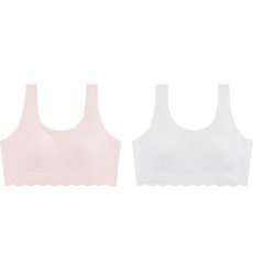 孩童無鋼圈素色內衣 2入