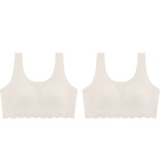 孩童無鋼圈素色內衣 2入