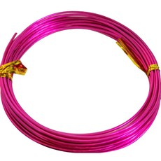 마다꾸미 수공예 컬러 철사 1.5m, 22 로즈레드, 1개