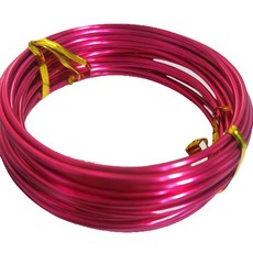 마다꾸미 수공예 컬러 철사 2.5mm, 1개, 55 로즈 레드