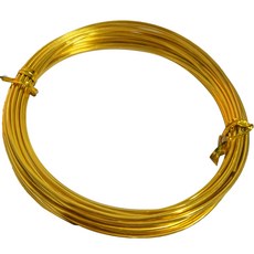 마다꾸미 수공예 컬러 철사 1.5m, 27 골드, 1개