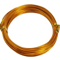 문구담 수공예 컬러 철사 1mm, 11 딥 골드, 1개