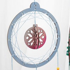 minhwashop 聖誕節弦線畫捕夢網DIY套組, 掛飾, 10套