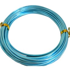 瑪達古米 手工彩色鐵絲 2mm, 36天藍色, 1個