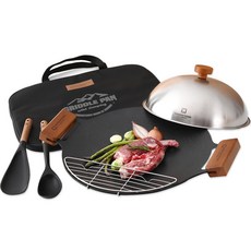 WAGENSTEIGER 電磁爐IH陶瓷烤盤全套組 黑色, 1套, 36cm