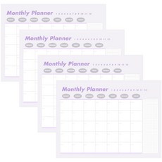 톡톡팬시 먼슬리플래너 패드 4p, 라벤더, 1세트