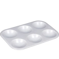 便攜式油畫調色板 P169 1型, 6個空格, 1個