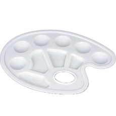 便攜式油畫調色板 P161 1型, 1個, 10格