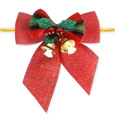 indigoshop 聖誕派對蝴蝶結裝飾 20入, 紅色