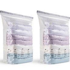 홈달 3D 입체형 이불 의류 진공 포장 압축팩 대형 80 x 100 x 38 cm, 1개입, 2개