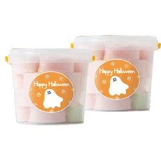 ANFANT DE BONBON 萬聖節桶裝彩虹棉花糖, 2罐, 45g
