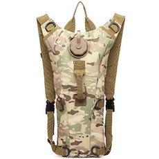 오티온 여행용 캔버스 등산 백팩 3L, 카모