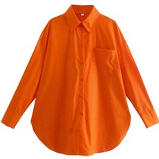 Andaromi 女款方形寬鬆版型襯衫