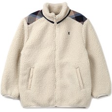 renoma KIDS 兒童格紋裝飾拉鍊外套 R2240J001