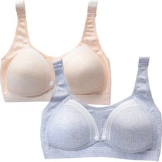 條紋蕾絲哺乳內衣